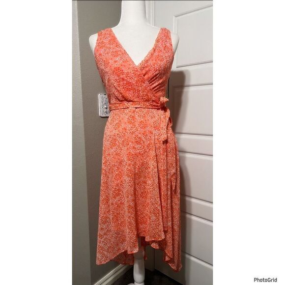 Dkny Dresses & Skirts - DKNY Coral Wrap Dress